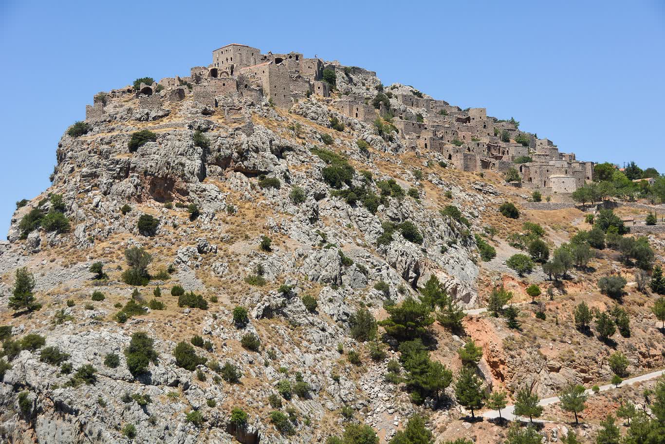 The medieval abandoned village of Anavatos, Chios